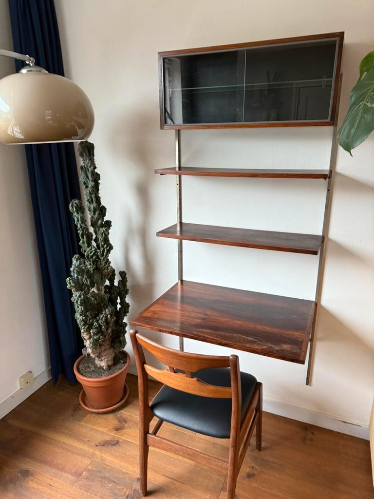 Pastoe Wandsysteem Met Bureau In Palissander 1960S image 4