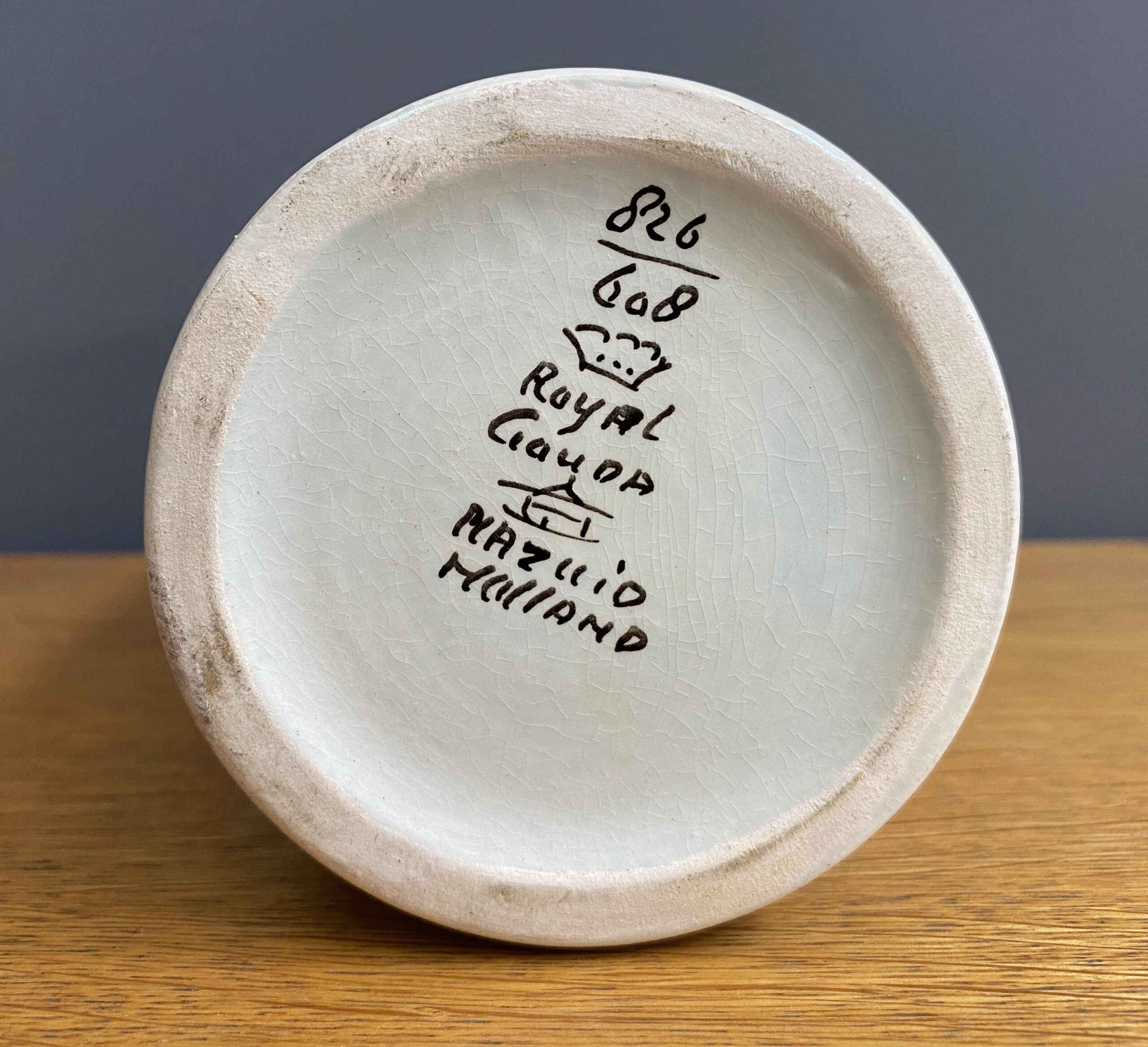 Hollywood Regency Flora Gouda Vaas Ceramics Multicolored bij Reliving