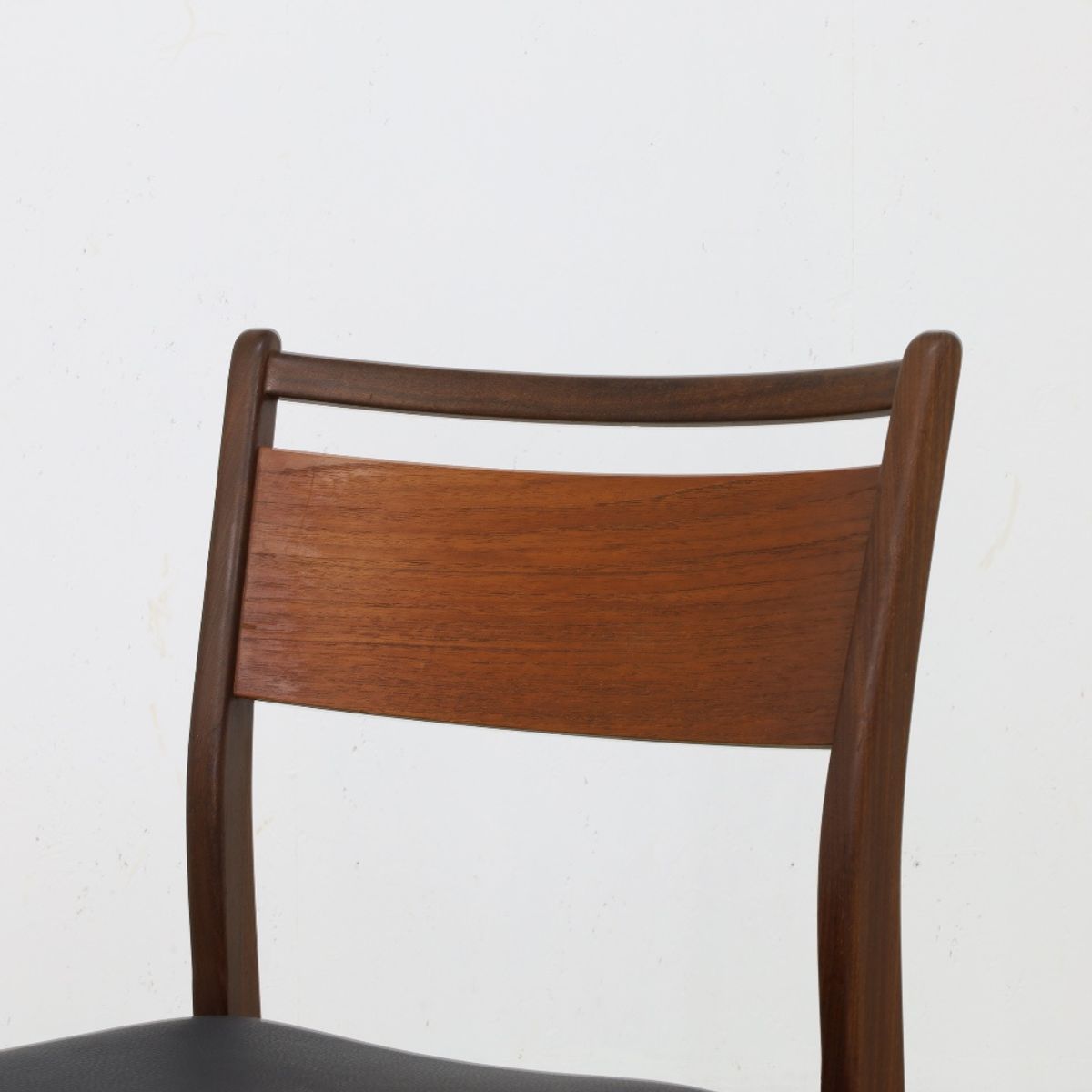 4x Vintage Eetkamerstoel Teak, 1960s Nieuw Bekleed image 7