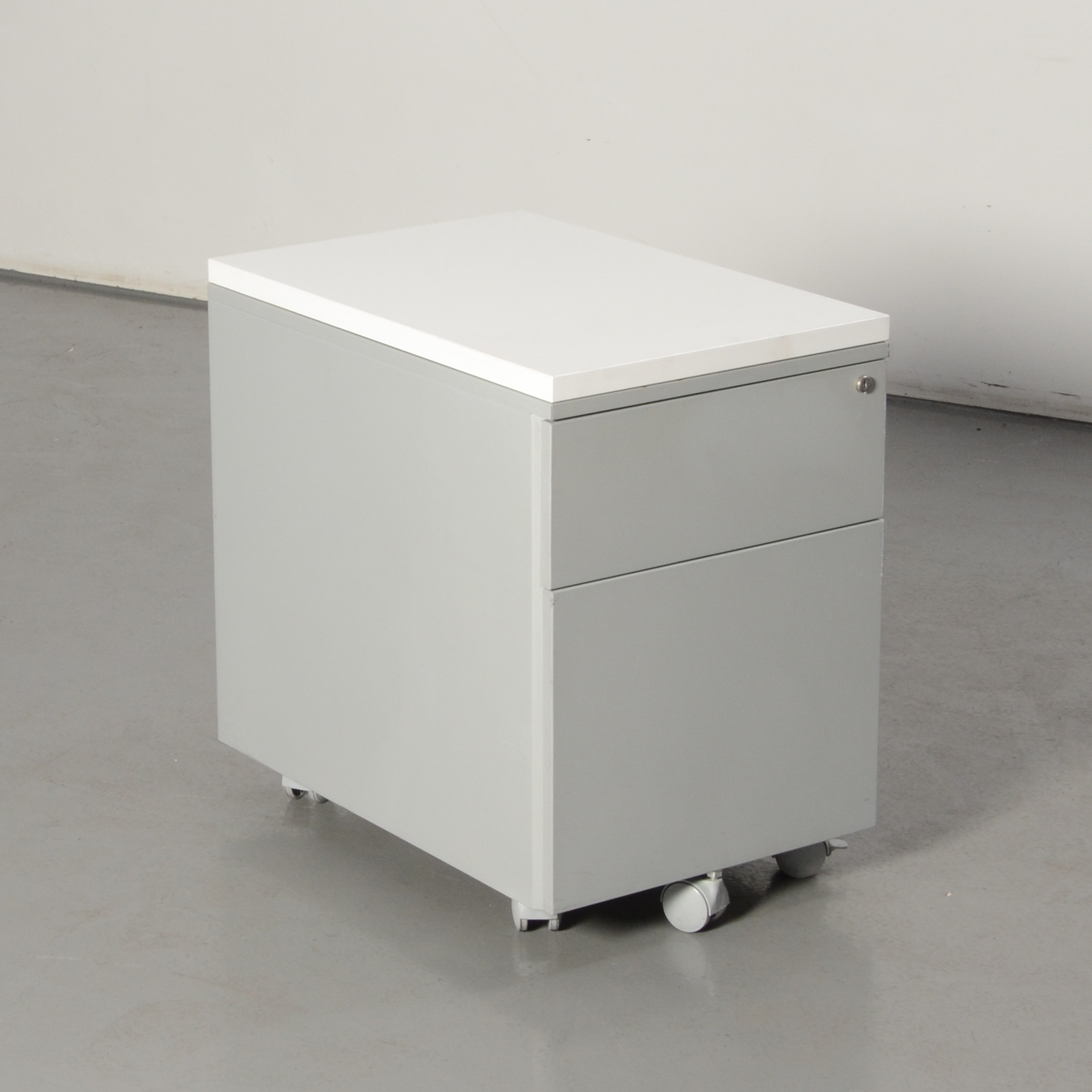 Officenow Verrijdbaar Ladeblok, Aluminium, 58 X 39 Cm, 2 Laden image 2