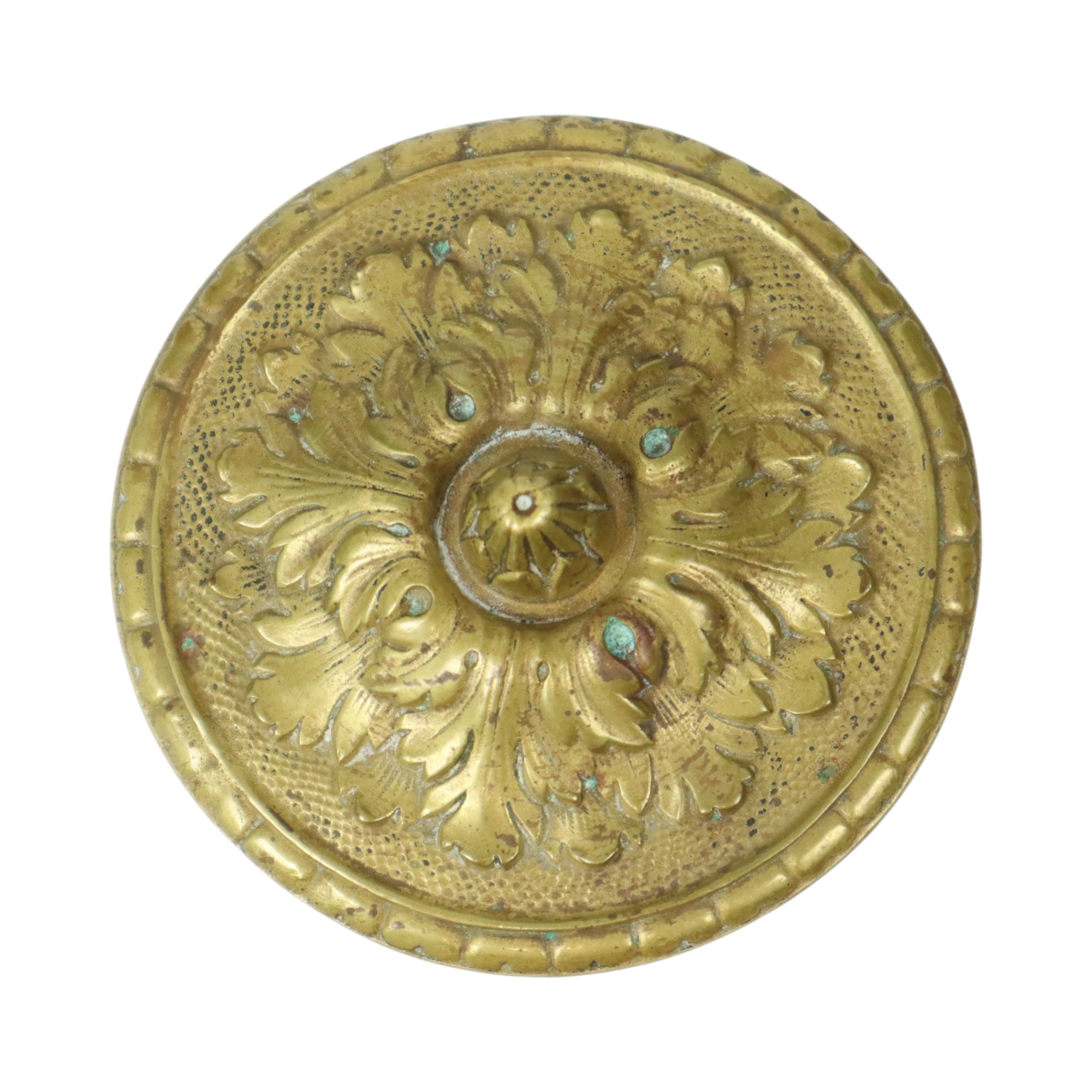 Oude Messing Beker Met Deksel Mythisch Figuur 14cm image 11