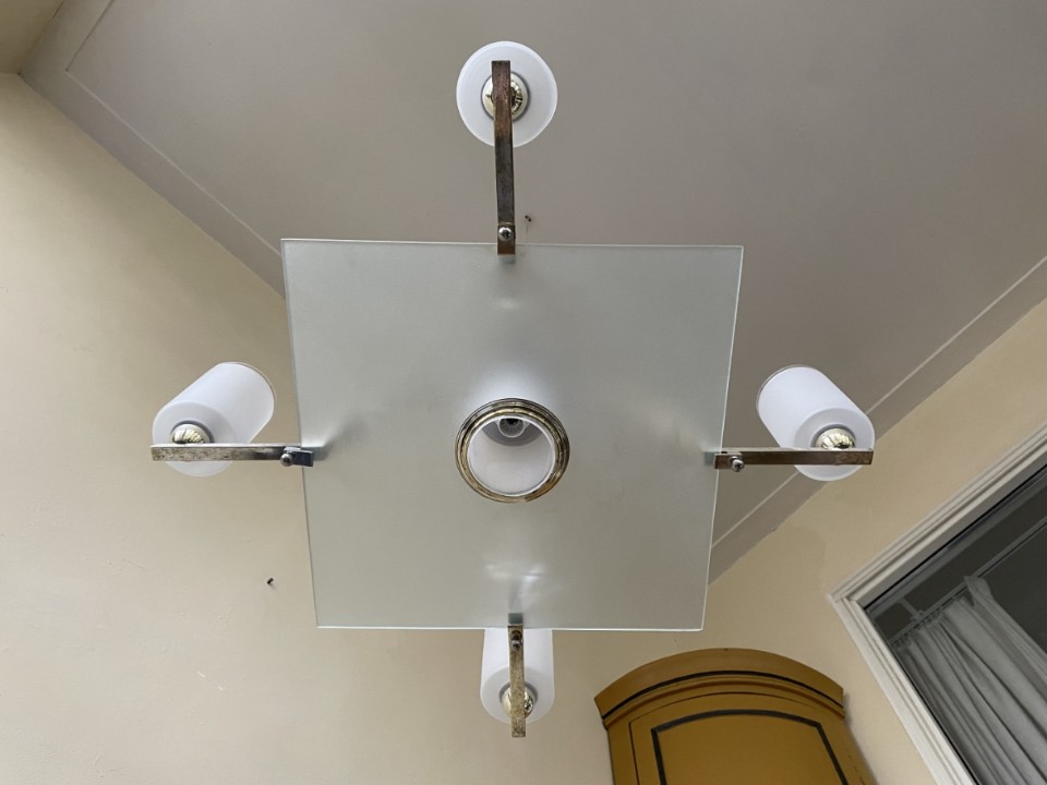 Bijzondere Art Deco 1930 Hanglamp Plafondlamp Lamp Frans image 5