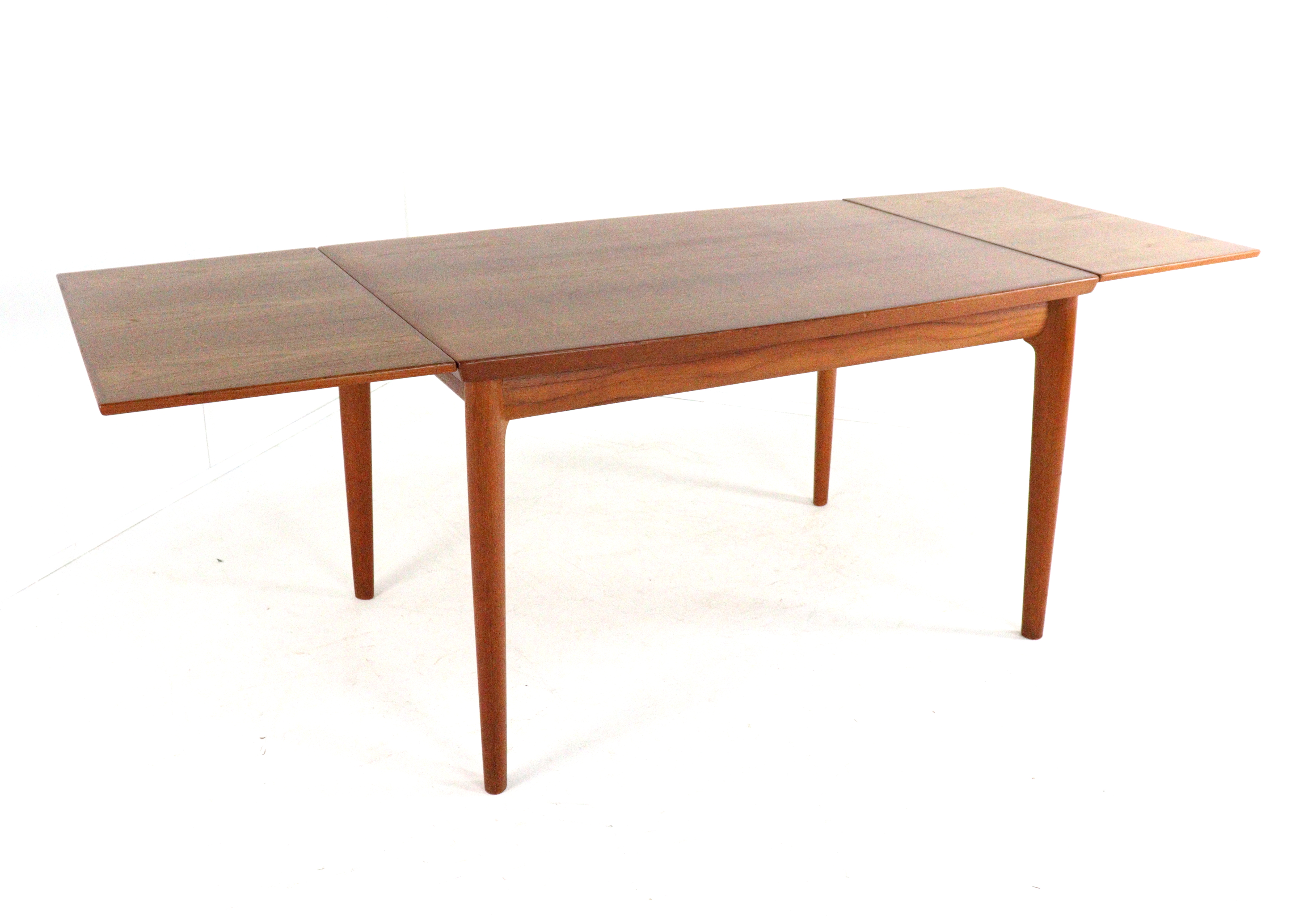 Grete Jalk Voor Glostrup Verlengbare Rechthoekige Eettafel Vintage image 12