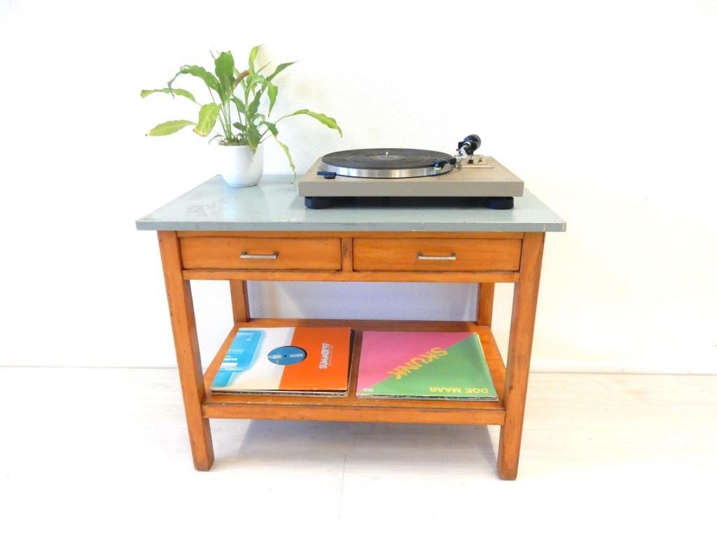 Vintage Kast Jaren 60 Tv Meubel Lp Kast Tv Meubel Ladekast image 3