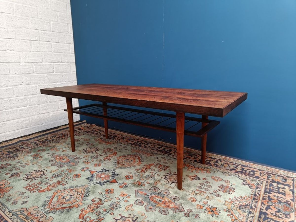 Vintage Palissander Salontafel, Jaren 60 image 10