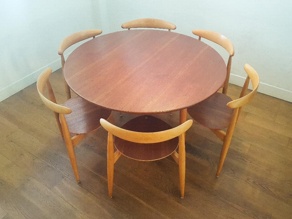 Eetkamer Set Van Hans J. Wegner Voor Fritz Hansen image 3