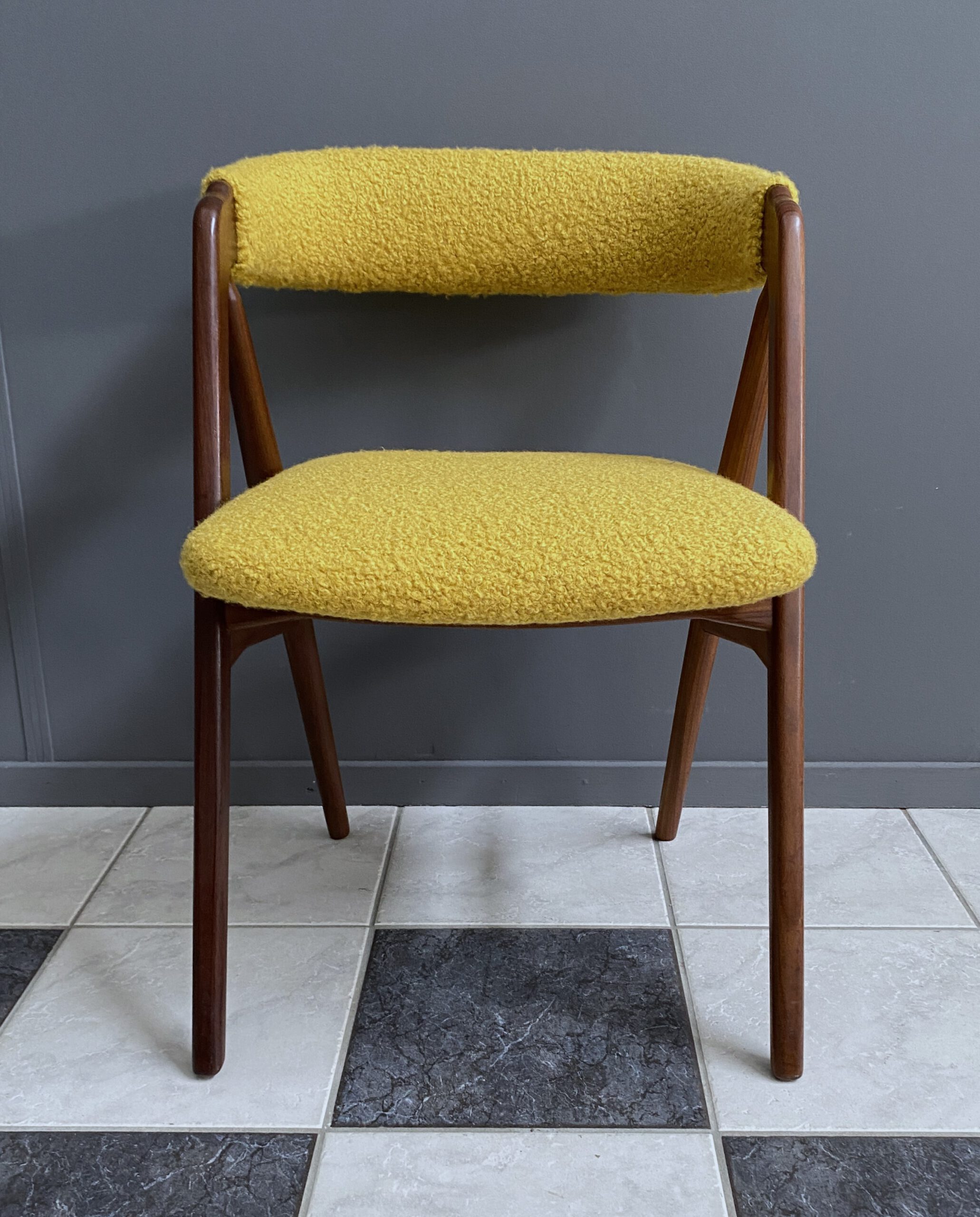 Thomas Harlev Chair Model 205 For Farstrup In Yellow Boucle image 5