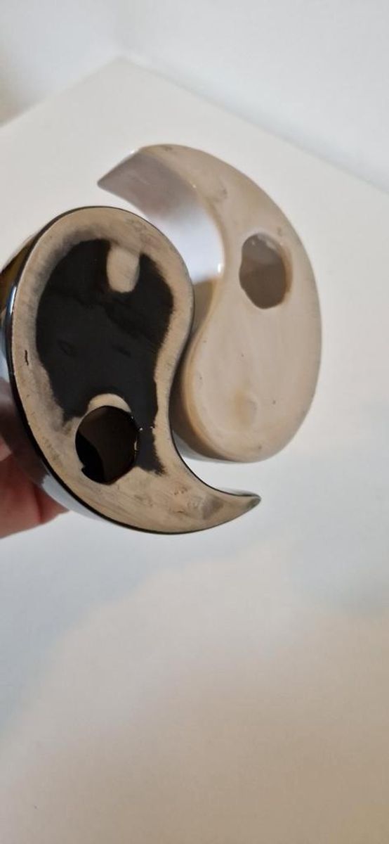 Vintage Ying Yang Waxinehouders Kandelaar Kandelaars image 5