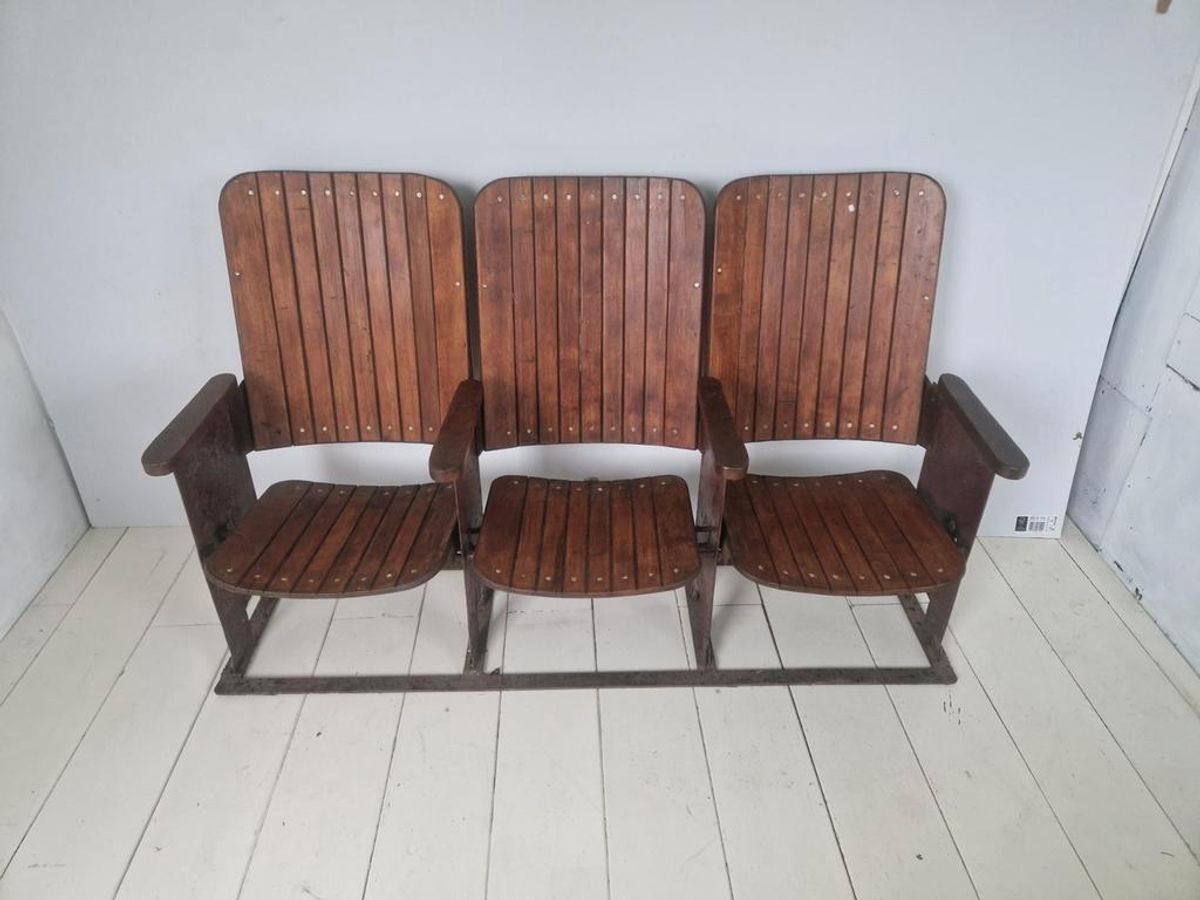 Jaren 30 Art Deco Cinema Bioscoop Stoelen Bankje image 9