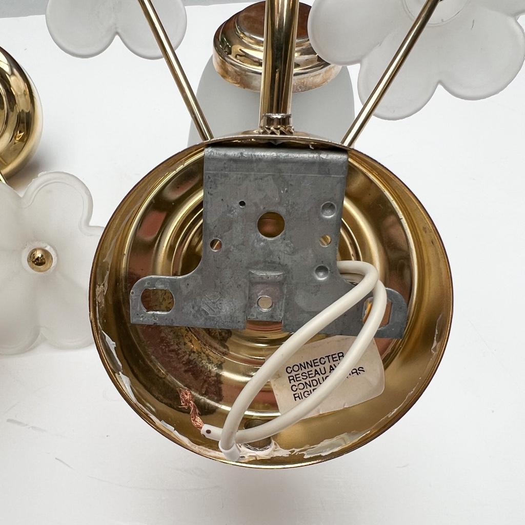 Set Van 2 Messing Art Deco Muurlampen, 1960's image 10