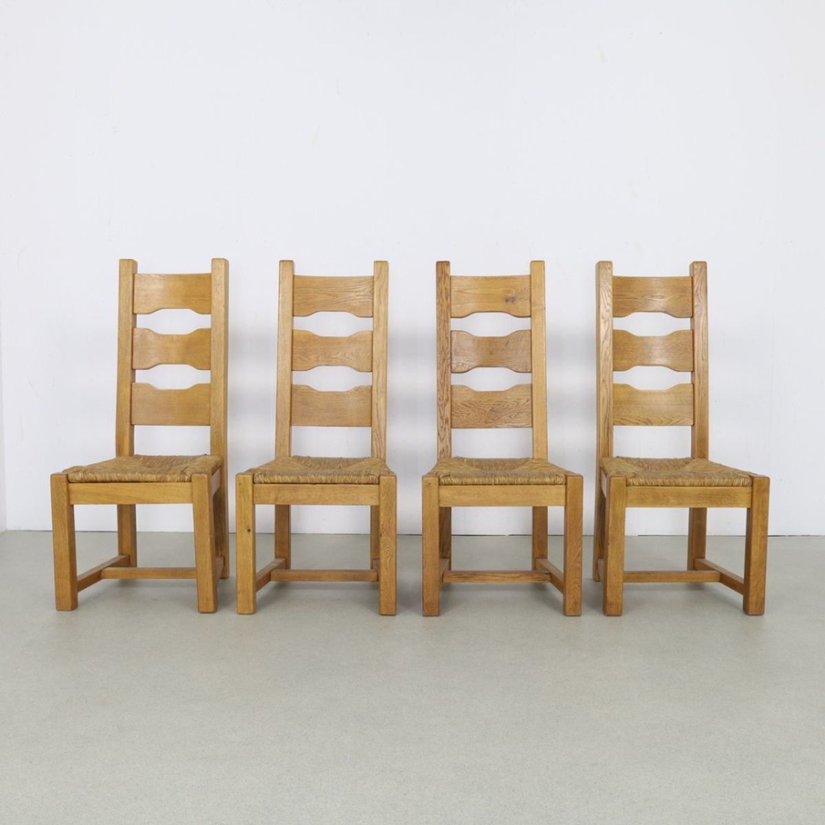 4x Vintage Eetkamerstoelen Brutalist 1970s image 4