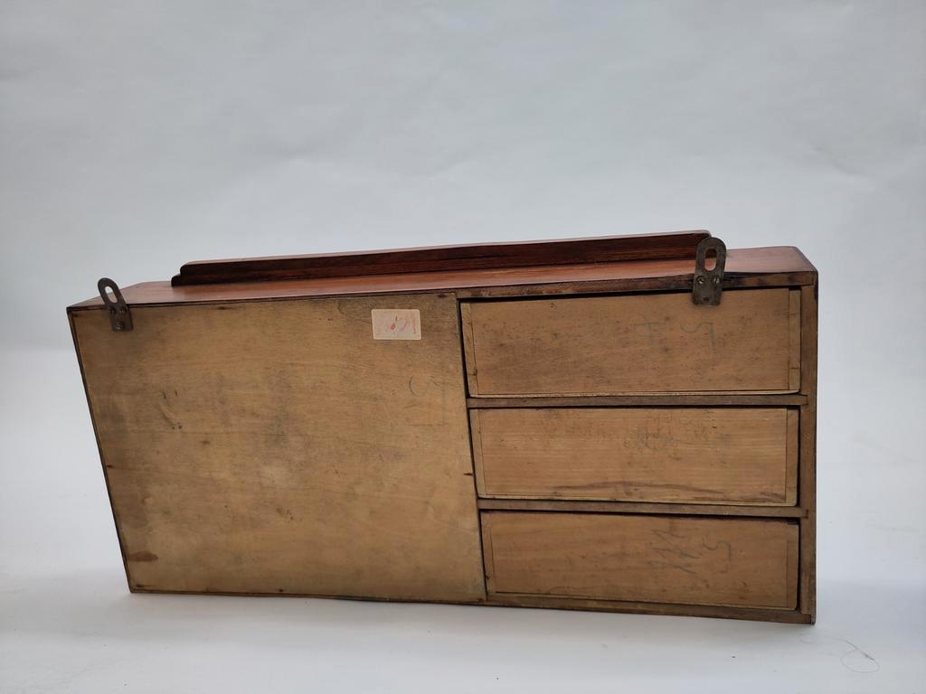 Vintage Houten Art Deco Kastje Medicijnkastje Hout image 16