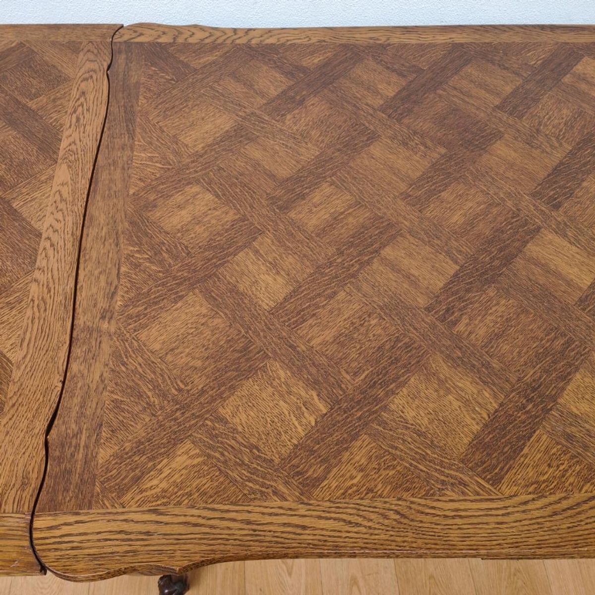 Vintage Antieke Houten Eettafel Eetkamertafel Tafel Uitschuifbaar 701 image 13