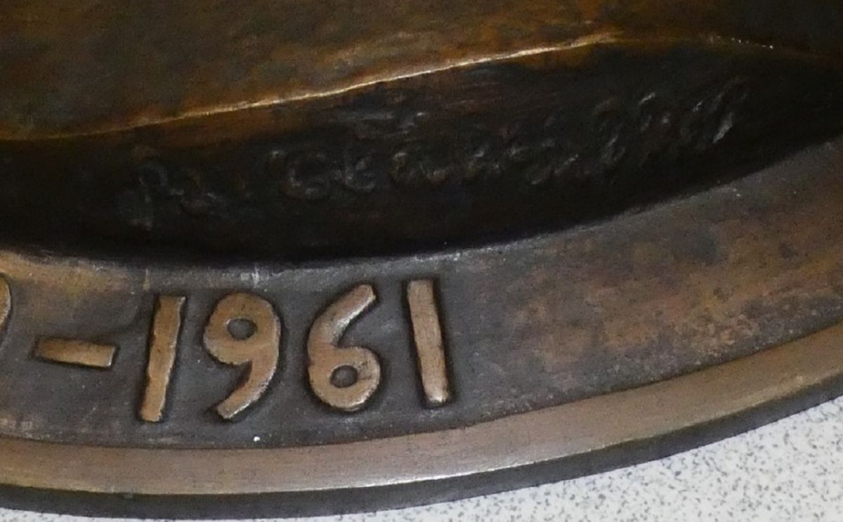 Frans Claessens Bronzen Wandplaat image 7