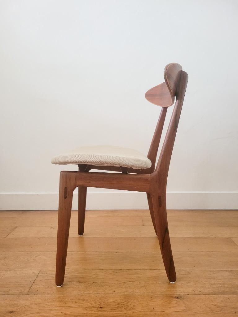 Vintage Deense Eetkamerstoel In Teak 1960 image 4