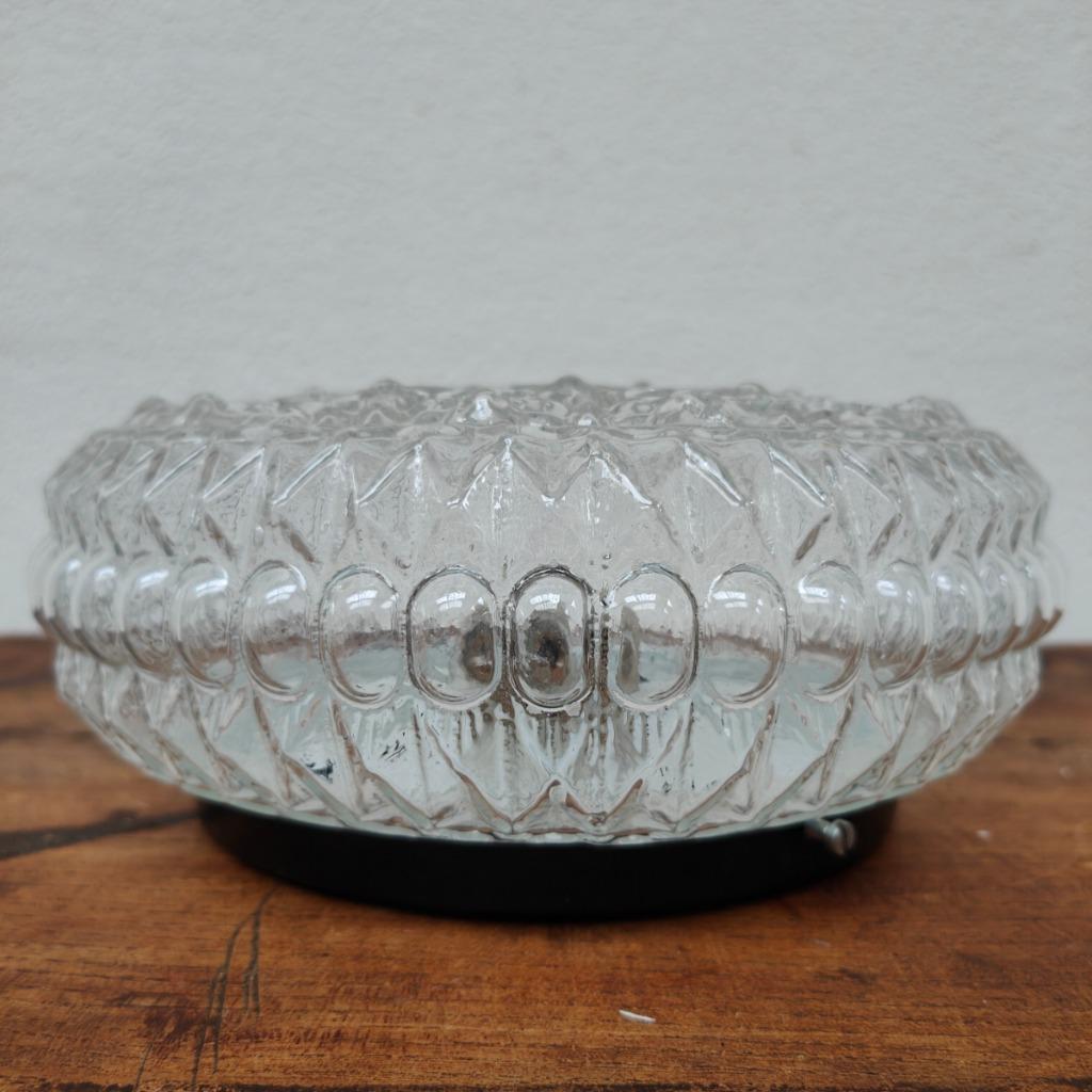 Vintage Plafonniere Retro Mid Century Glazen Plafondlamp 06 image 3