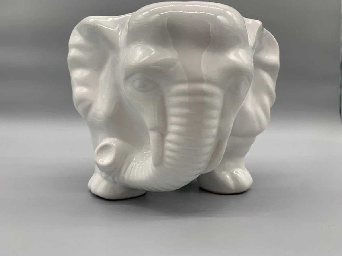 Grote Bloempot Olifant Wit image 15