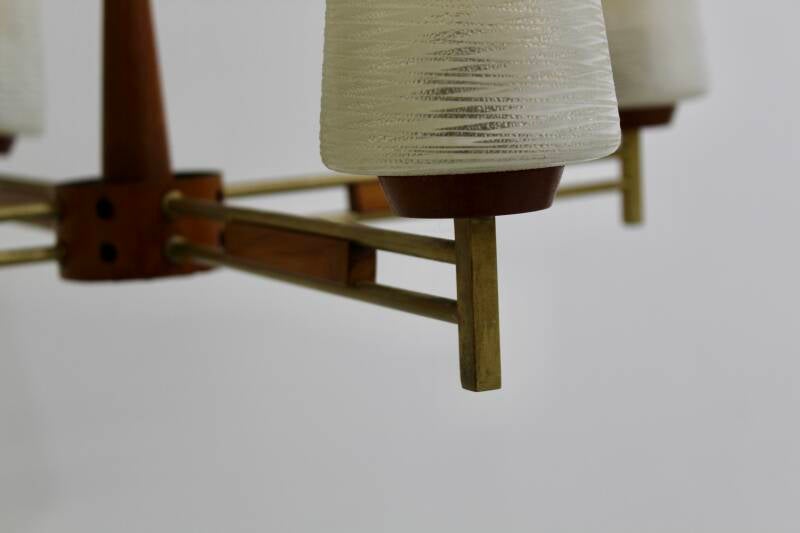 Vintage Plafondlamp, 4-Armige Lamp image 11