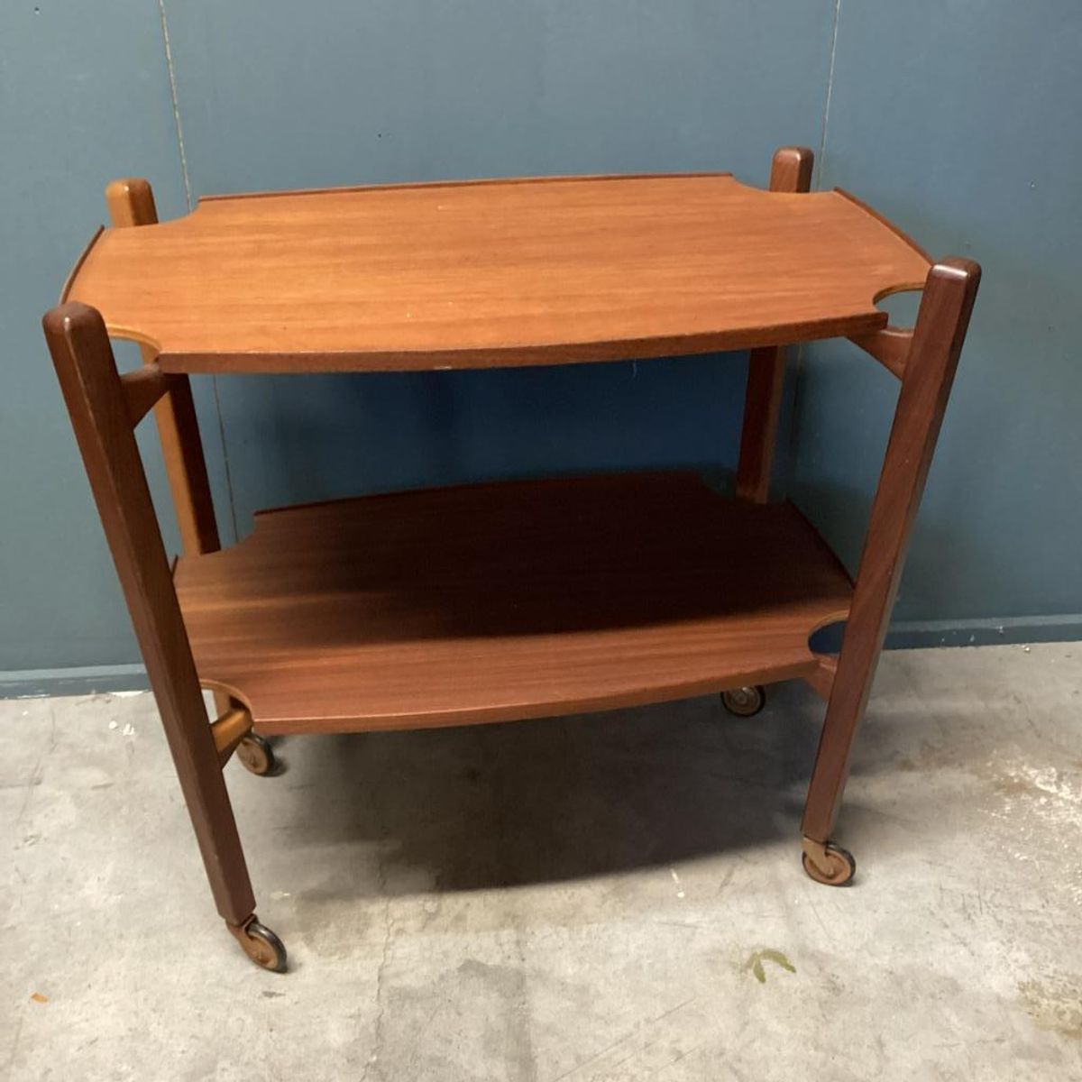 Teak Serveerwagen image 2