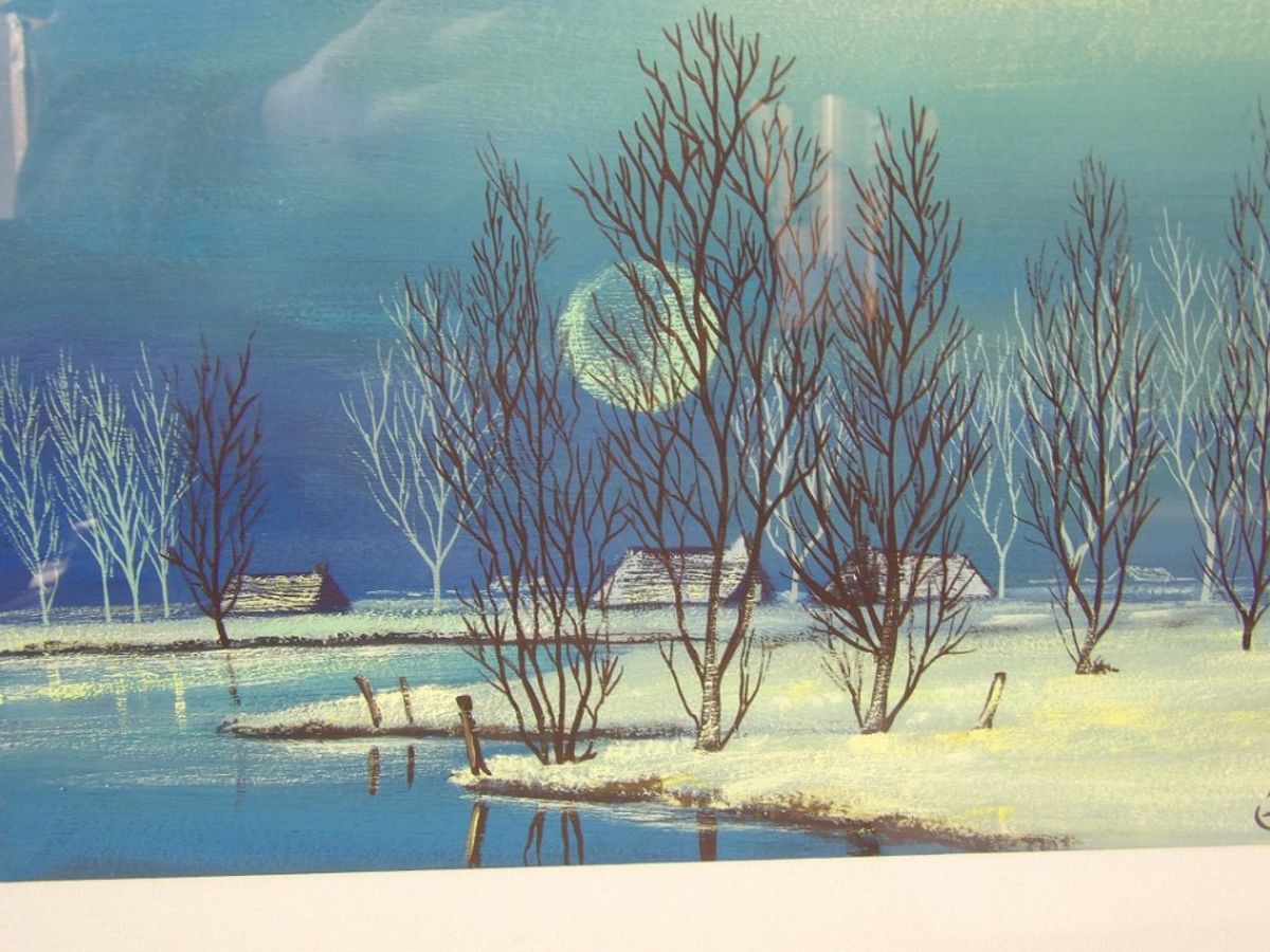 Luc De Ro Blauw Landschap image 3