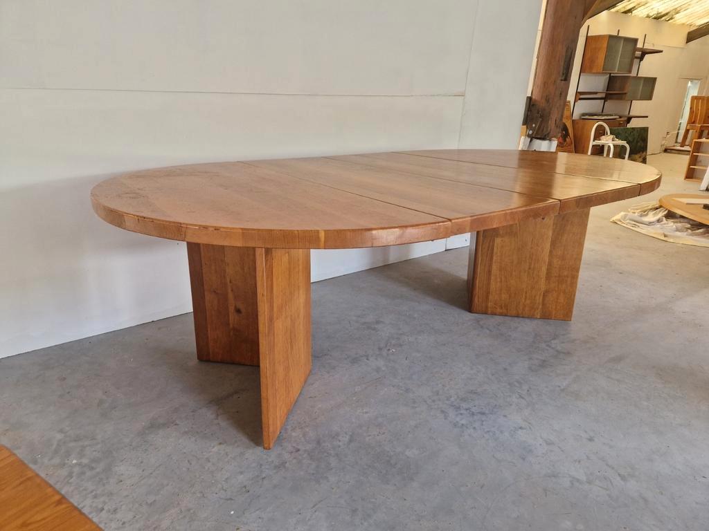 Vintage Massief Houten Uitschuifbare Eettafel Xl Design image 11