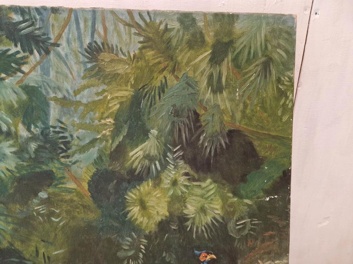 H. Van Leeuwen Jachthond En Fazanten Schilderij image 5
