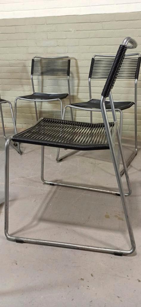 Set Van 6 Melker Spaghetti Stoelen, Lisa Norinder Voor Ikea image 7