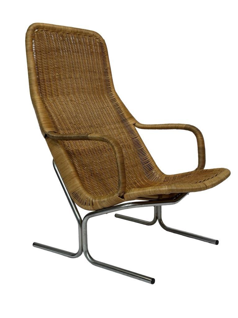 Vintage Rotan Fauteuil - Dirk Van Sliedregt Jaren 60 Design image 7