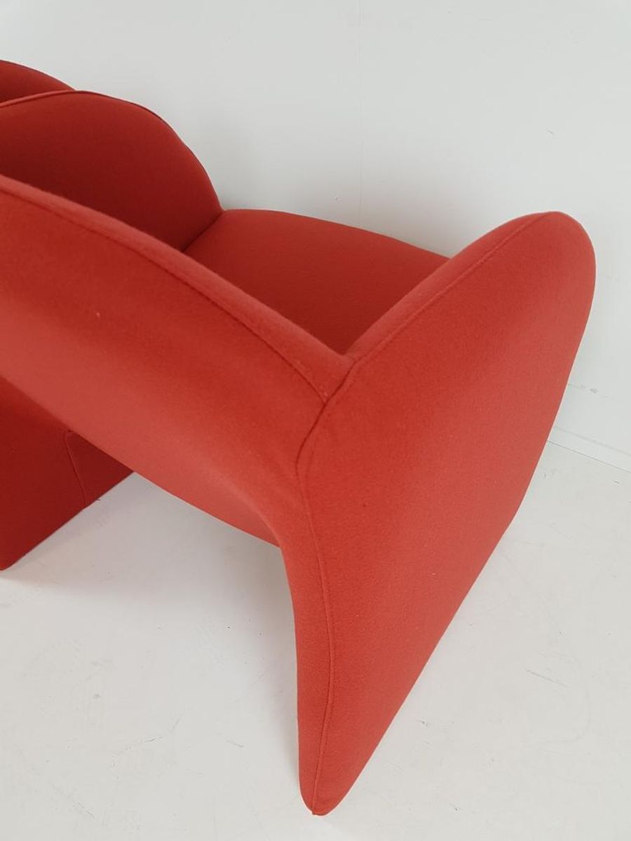 Artifort Ben’s Steenrood / Donker Oranje Fauteuils Ploegstof image 14