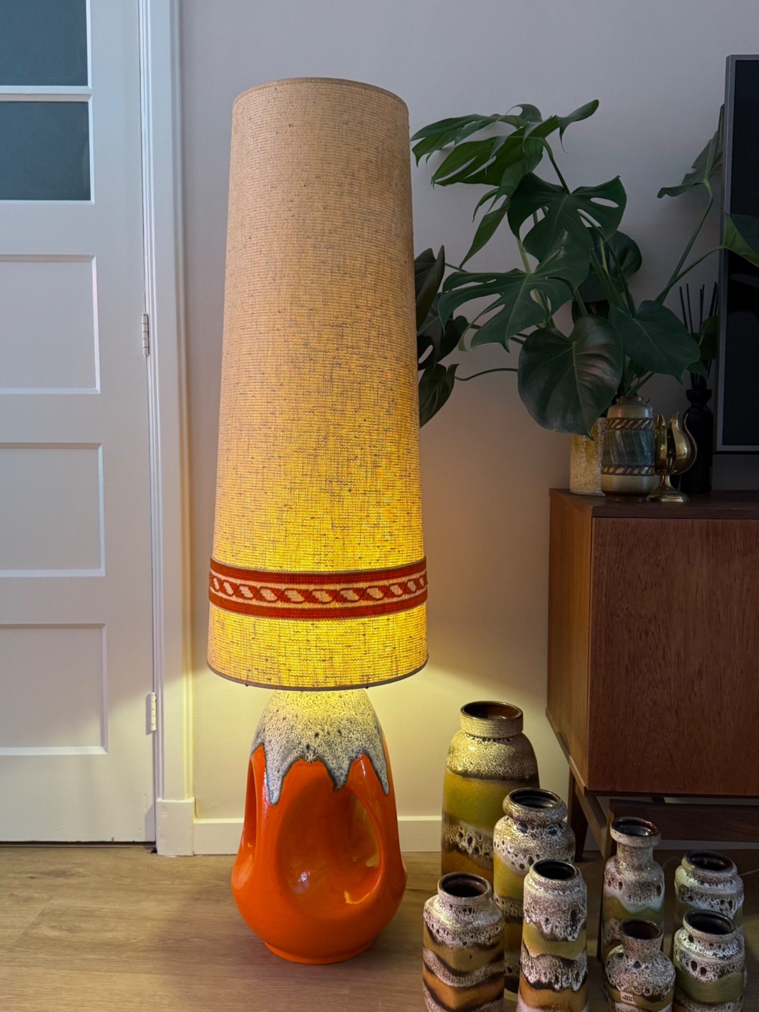 West Germany Vloerlamp Met Kap image 4