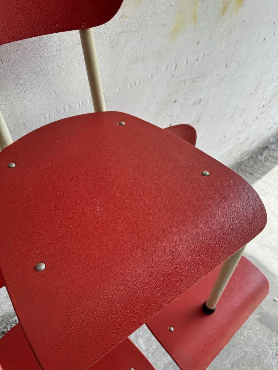 Rare Vintage Brabantia Red Chairs image 8