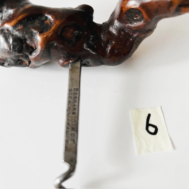 Vintage Franse Bernard Siret Kurkentrekker 6 Wortelhout Wijnstok 1930’s image 4