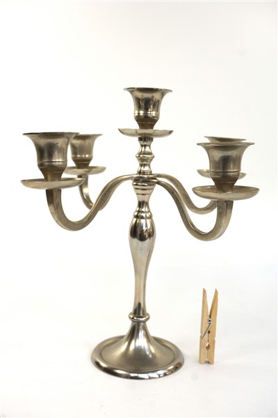 Metalen Kandelaar 5 Armen image 3