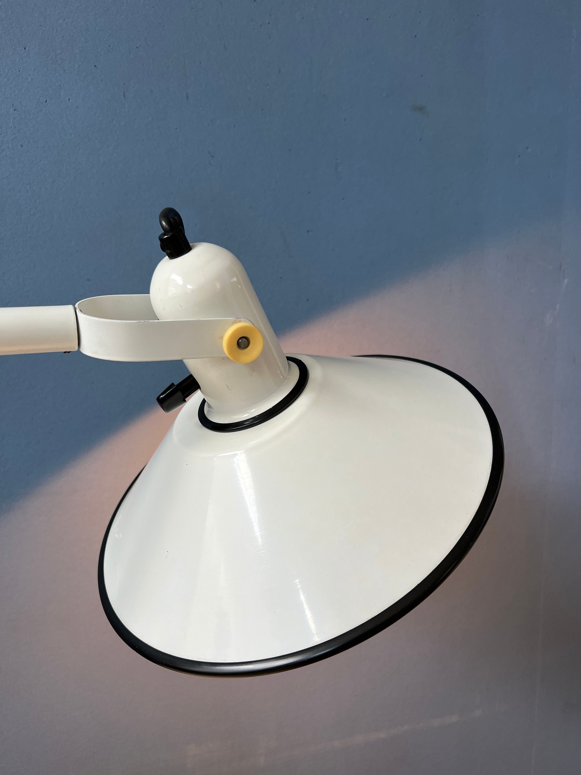 Witte Anvia Bureaulamp - Tafellamp Uit Het Midden Van De Eeuw - Vintage Kantoorlicht image 6