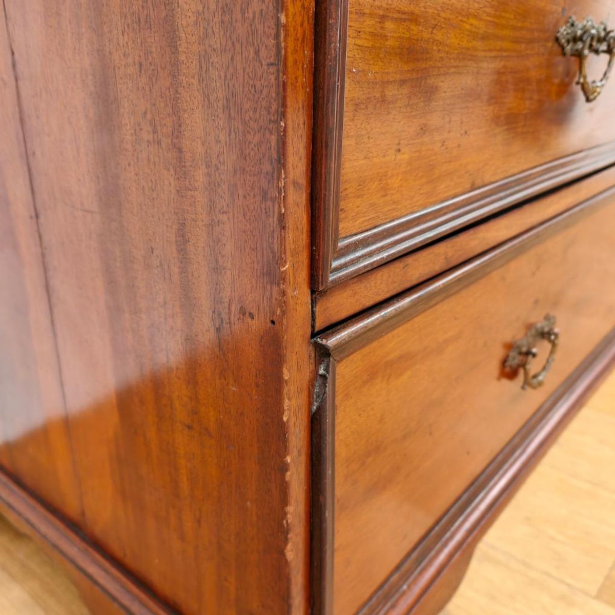 Vintage Antiek Dressoir Commode Ladekast Badkamermeubel Met Marmer Blad 704 image 16