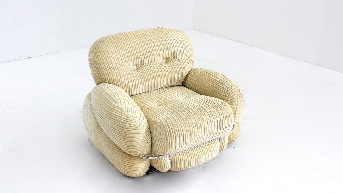Vintage Adriano Piazzesi Okay Fauteuil Jaren 70 Italië image 2