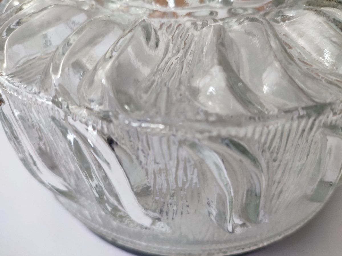 Vintage Plafondlamp Plafonnière Wandlamp Glas Organisch image 10
