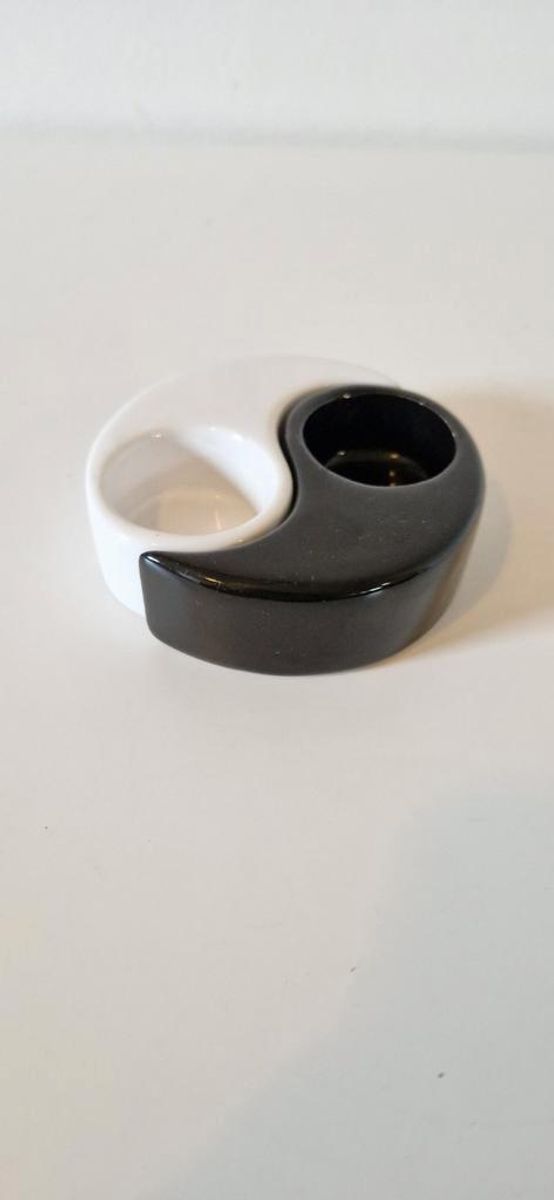 Vintage Ying Yang Waxinehouders Kandelaar Kandelaars image 3