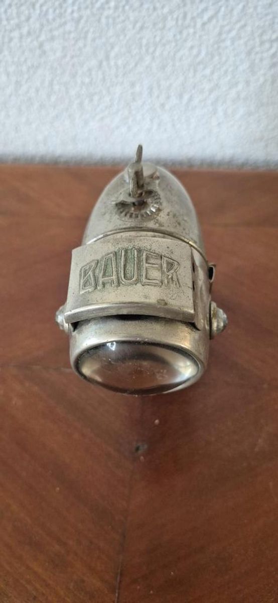 Authentieke Vintage Bauer Carbide Fietslamp image 5