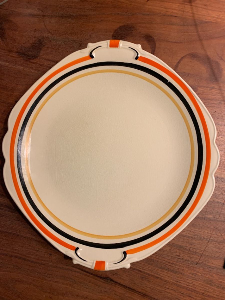 Prachtige Vintage Barker Bros Ltd Tudor Ware Rond Bord! | Kerst image 5