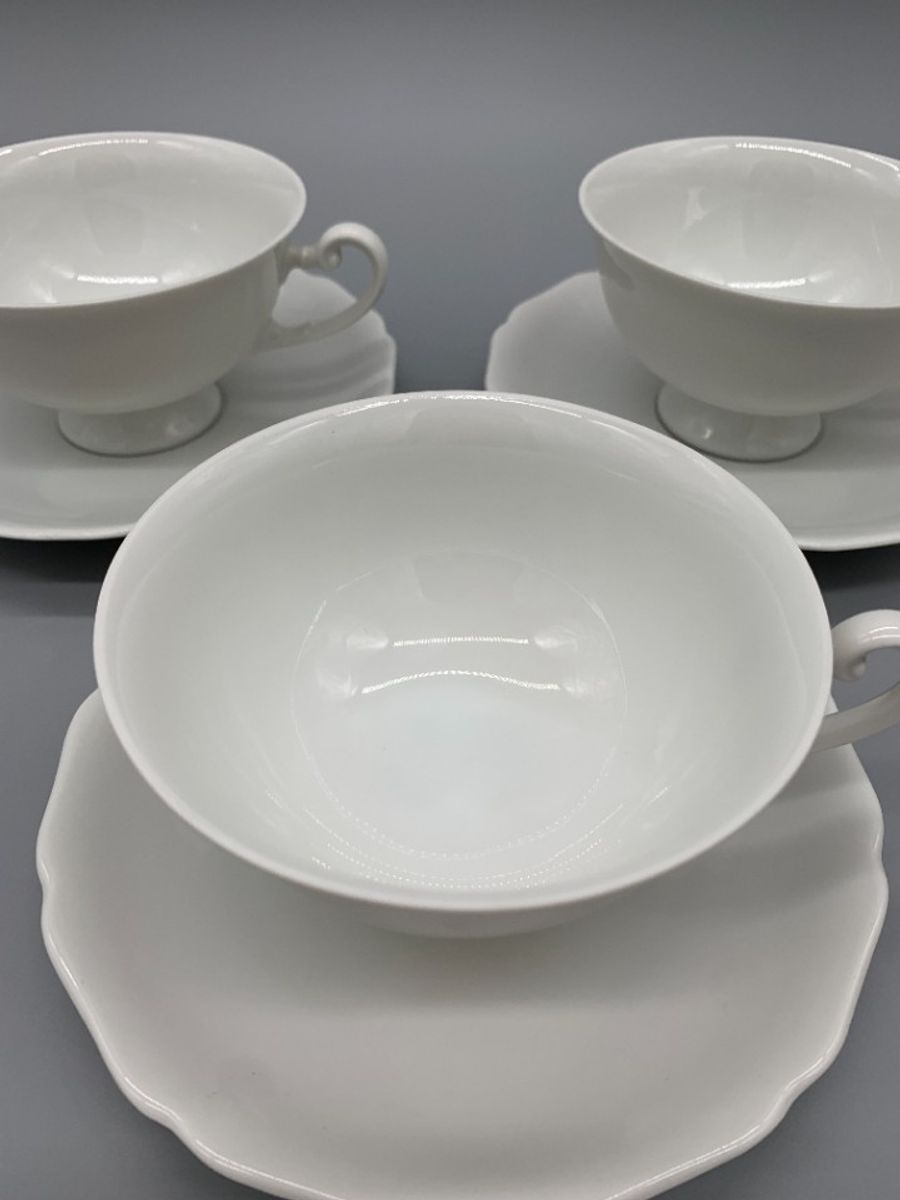 Set Hutschenreuther Theekopjes En Schotels Wit 6 Delig image 5