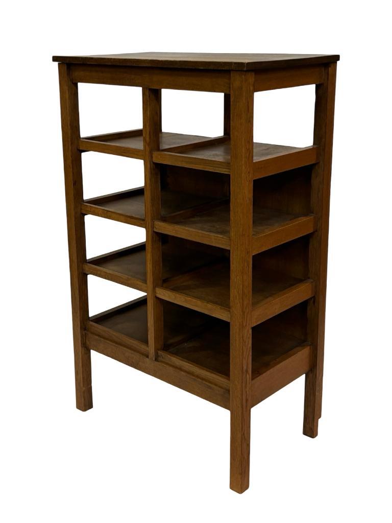 Art Deco Wandkast Vakkenkast Jaren 30 Eiken Open Kast image 20