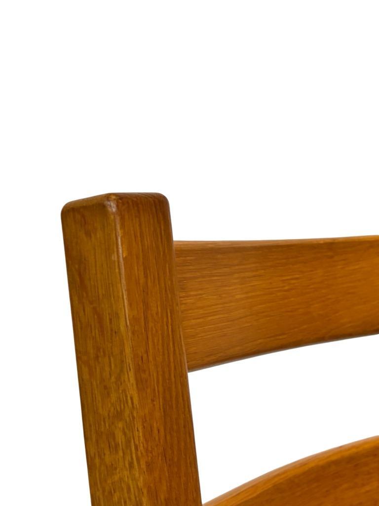 Vintage Set Van 6 Eetkamerstoelen Eiken En Riet Design image 22