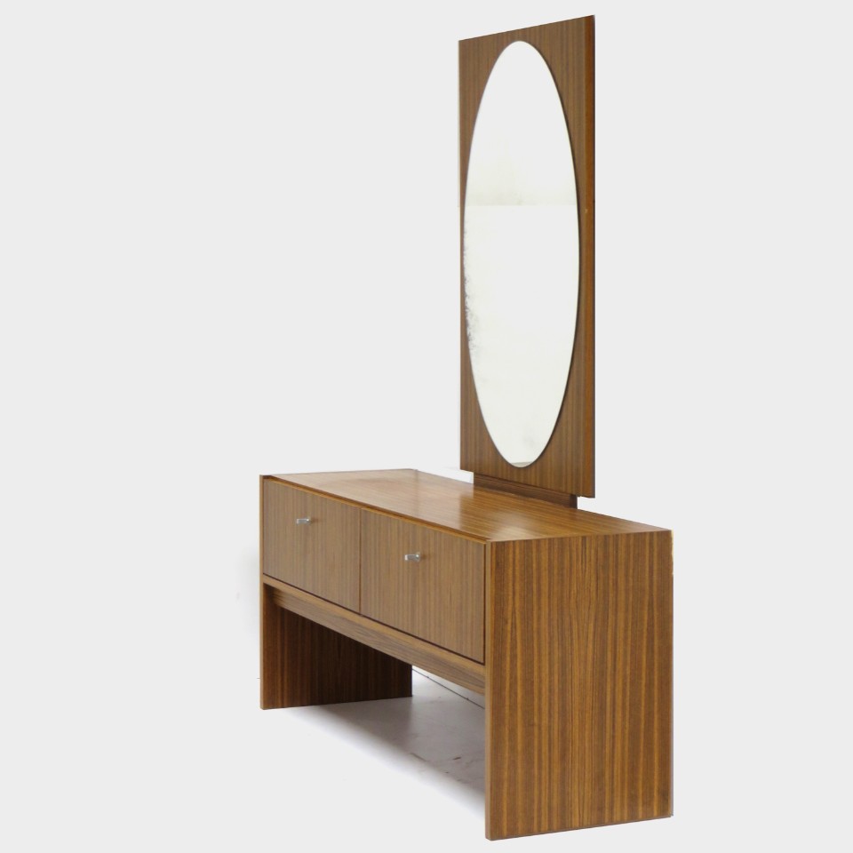 Vintage Mid Century Kaptafel Met Spiegel, Jaren 70 image 5