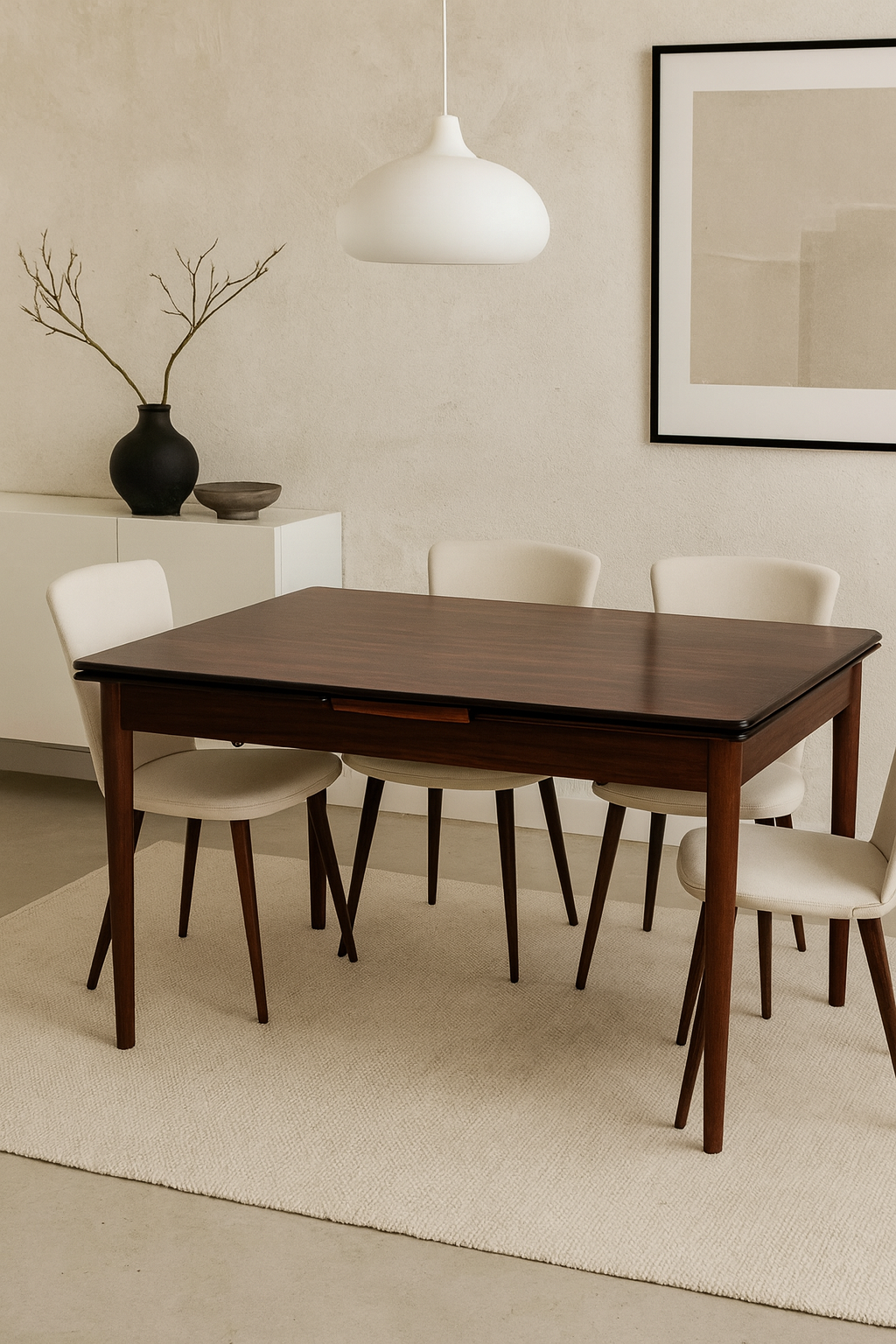 Arne Vodder Uitschuifbare Eettafel In Pallisander Voor Skovmand & Andersen image 3