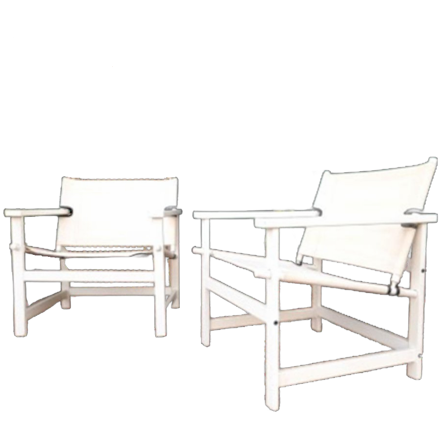 Set 2 Deense Safari Chairs Vintage Design Fauteuil Tuinstoel image 7