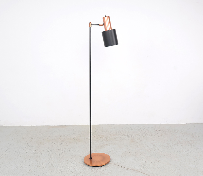 Fog En Morup Koperen Vloerlamp Studio, 1960s image 2