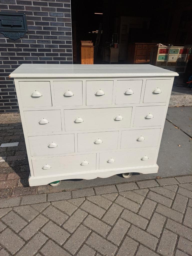 Wit Grenen Ladekast Commode 13 Lades image 11