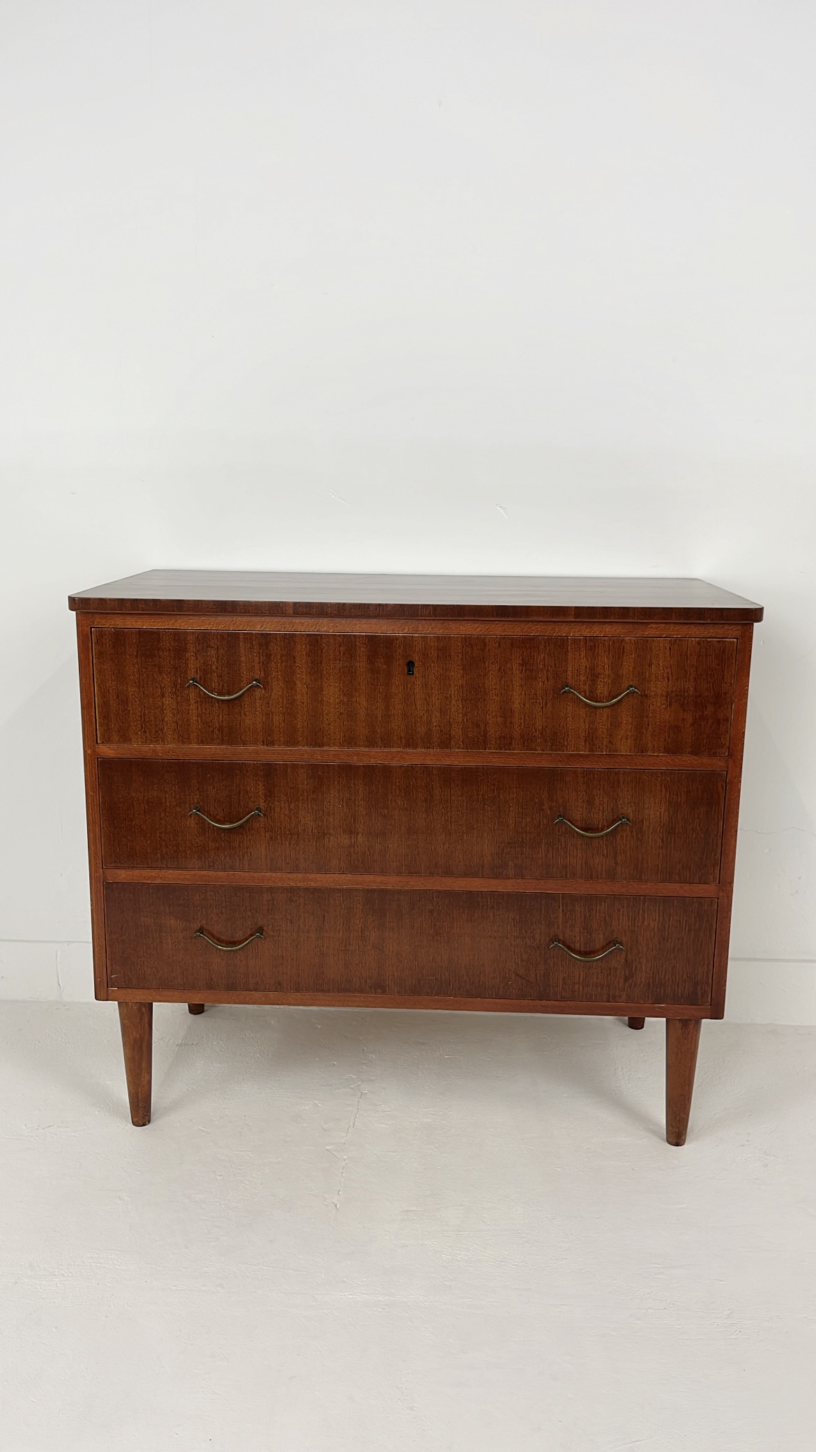 Scandinavisch Vintage Teak Fineren Ladekast Killafors image 3