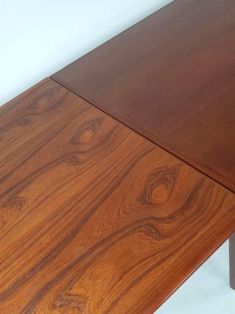 Vintage Teakhouten Uitschuifbare Eettafel | Tafel image 11
